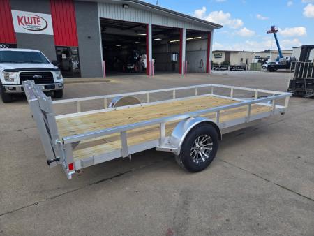 New 2027 H&H Trailers 82x14 Aluminum Rail Side 5K Utility Trailer