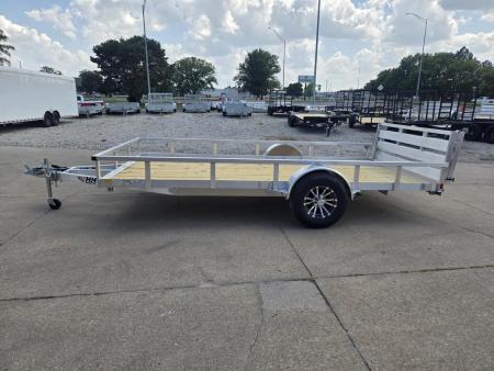 New 2027 H&H Trailers 82x14 Aluminum Rail Side 5K Utility Trailer