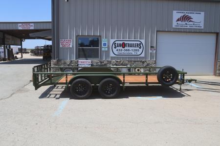 New 2026 Texas Bragg Trailers 77 X16' Pipe Top Utility Trailer
