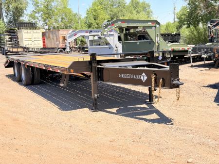 New 2027 Diamond T 8.5-28 Tandem Dual Deckover Pintle Equipment Hauler 25.9K GVWR