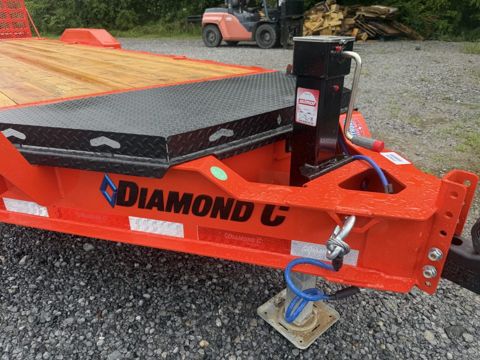 New 2026 Diamond C LPX207 Equipment Trailer EXTRA WIDE RAMPS 2 SPEED 15K JACK 14PLY TIRES