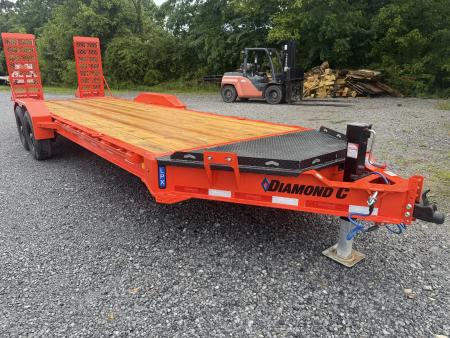 New 2026 Diamond C LPX207 Equipment Trailer EXTRA WIDE RAMPS 2 SPEED 15K JACK 14PLY TIRES