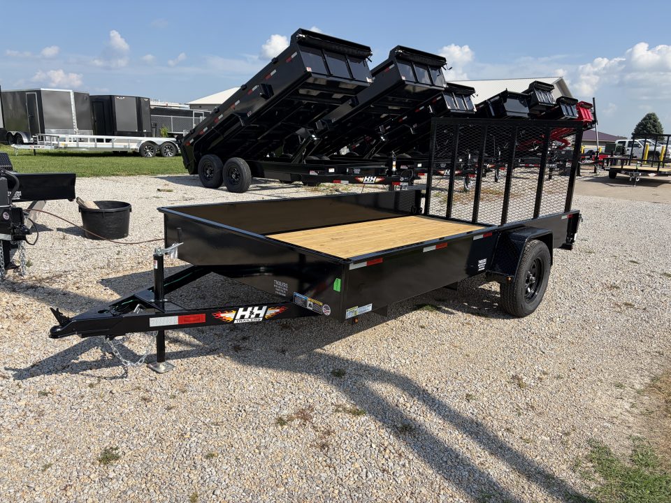 New 2026 H&H Trailers 76x12 Solid Side Steel Utility