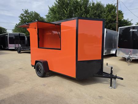 New 2027 New 6x10 SA Screwless Enclosed Tailgating Trailer | Blackout | Spoiler Package | 6'3  Interior | .08 Polycor | Dexter Axle | 1178