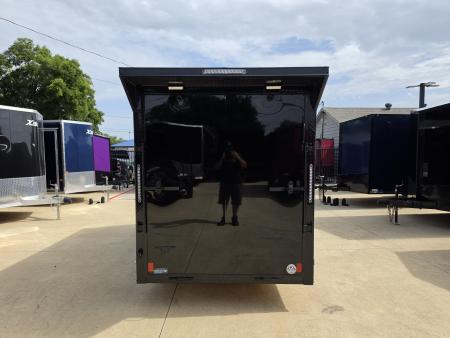 New 2026 New 6x12 SA Screwless Enclosed Trailer | Blackout | Spoiler Package | .08 Polycor | Dexter Axle | 1176