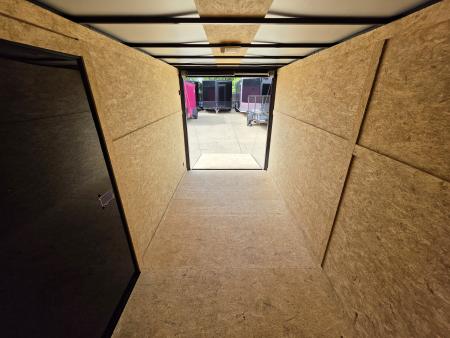 New 2026 New 6x12 SA Screwless Enclosed Trailer | Blackout | Spoiler Package | .08 Polycor | Dexter Axle | 1176