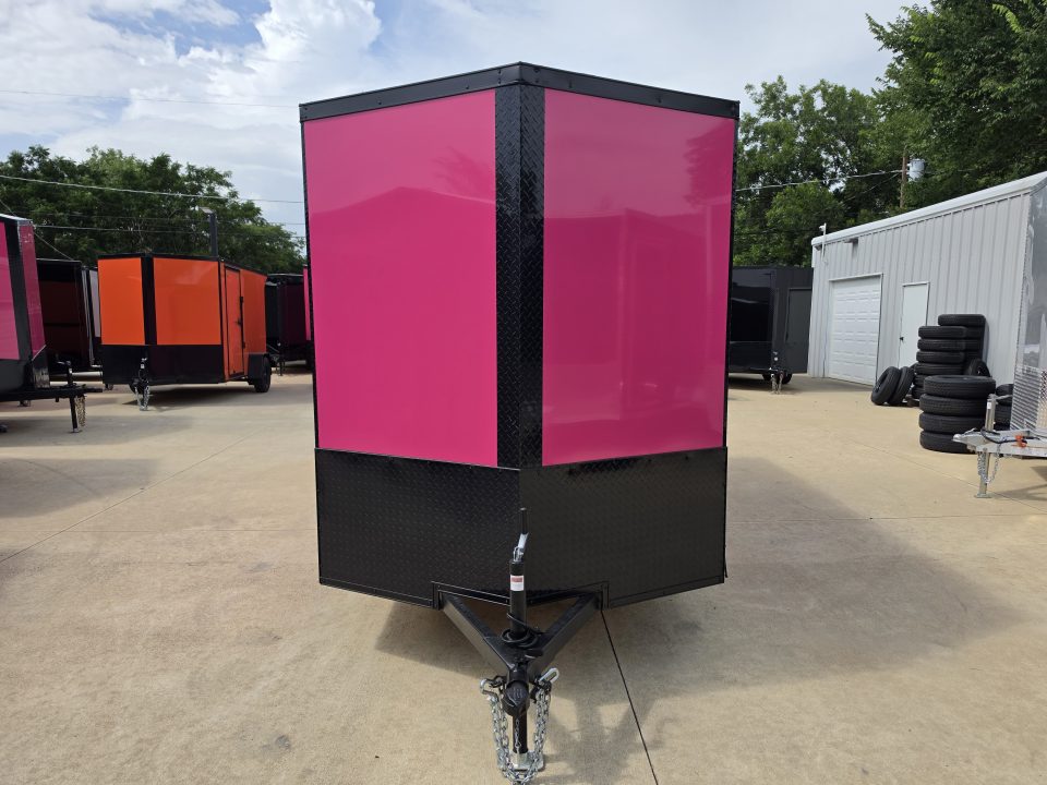 New 2026 New 6x12 SA Screwless Vending Enclosed Trailer | Blackout | Spoiler Package | .08 Polycor | Dexter Axle | 1177