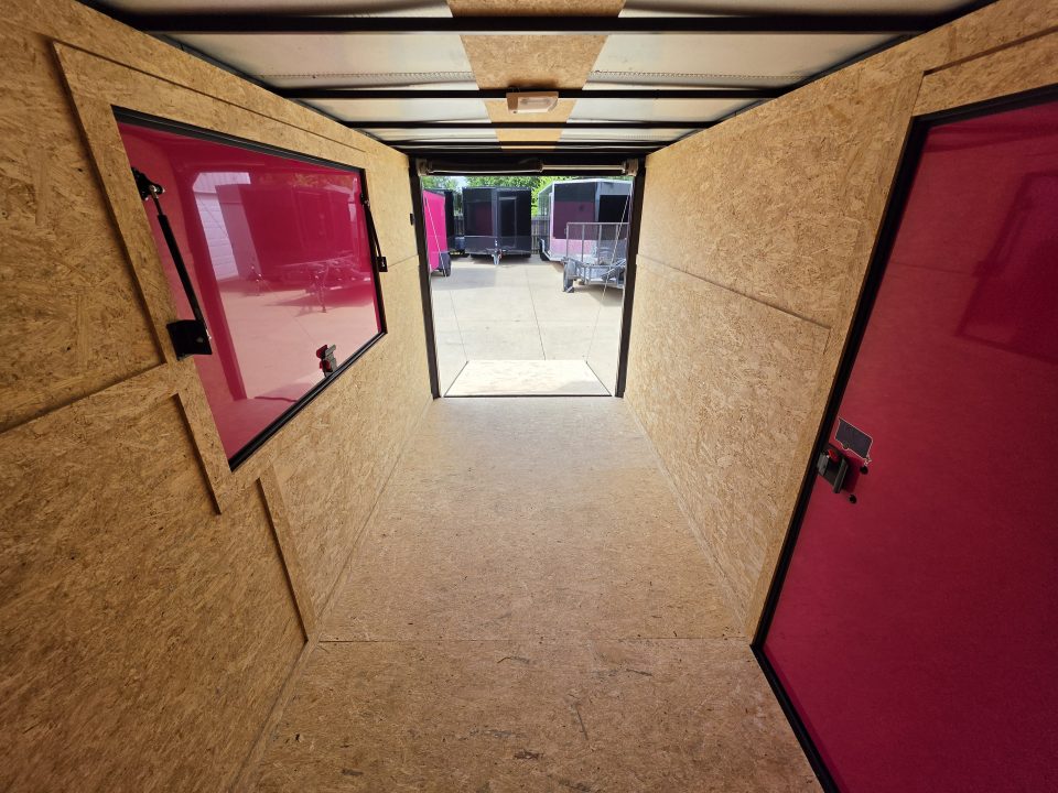 New 2026 New 6x12 SA Screwless Vending Enclosed Trailer | Blackout | Spoiler Package | .08 Polycor | Dexter Axle | 1177