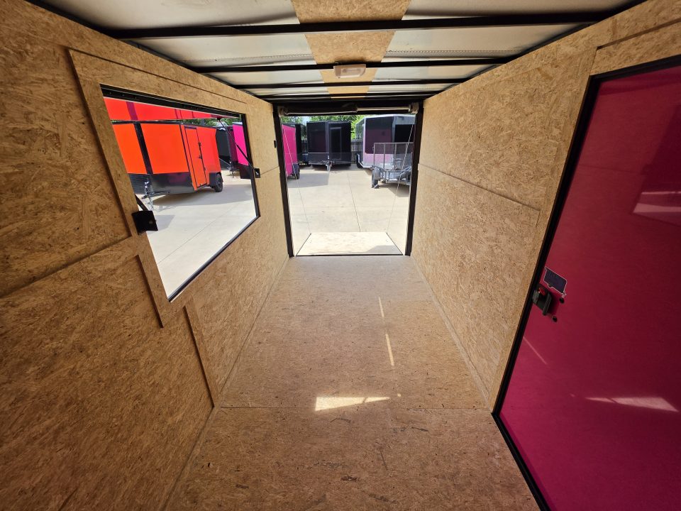 New 2026 New 6x12 SA Screwless Vending Enclosed Trailer | Blackout | Spoiler Package | .08 Polycor | Dexter Axle | 1177