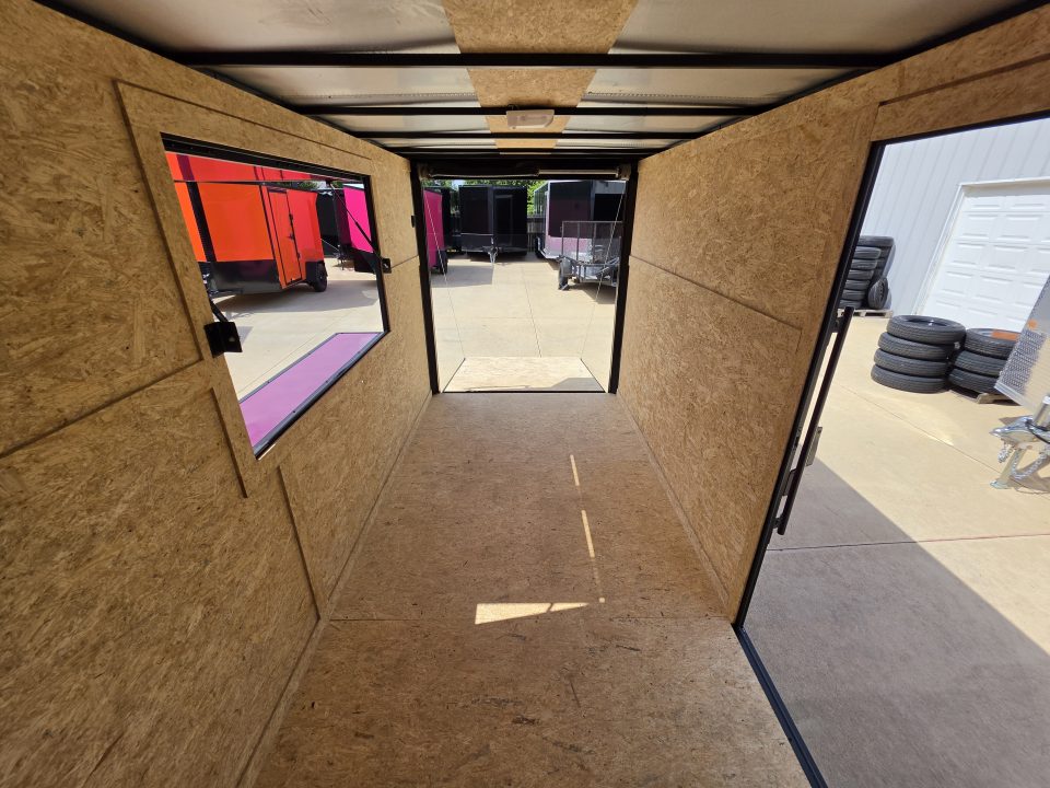 New 2026 New 6x12 SA Screwless Vending Enclosed Trailer | Blackout | Spoiler Package | .08 Polycor | Dexter Axle | 1177