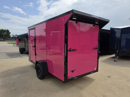 New 2026 New 6x12 SA Screwless Vending Enclosed Trailer | Blackout | Spoiler Package | .08 Polycor | Dexter Axle | 1177