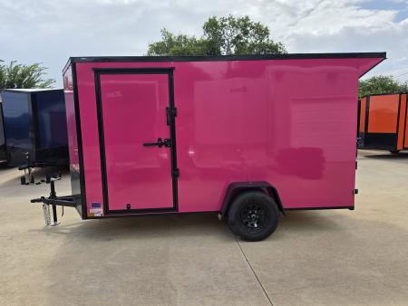 New 2026 New 6x12 SA Screwless Vending Enclosed Trailer | Blackout | Spoiler Package | .08 Polycor | Dexter Axle | 1177