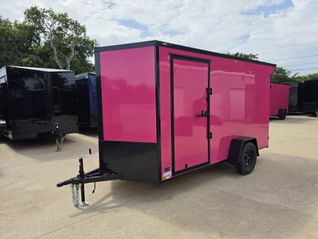 New 2026 New 6x12 SA Screwless Vending Enclosed Trailer | Blackout | Spoiler Package | .08 Polycor | Dexter Axle | 1177