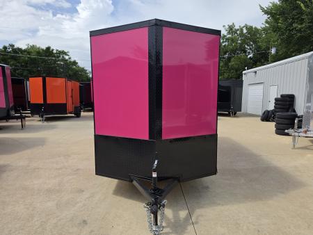 New 2026 New 6x12 SA Screwless Vending Enclosed Trailer | Blackout | Spoiler Package | .08 Polycor | Dexter Axle | 1177