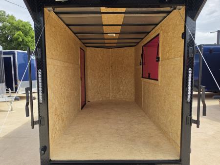 New 2026 New 6x12 SA Screwless Vending Enclosed Trailer | Blackout | Spoiler Package | .08 Polycor | Dexter Axle | 1177