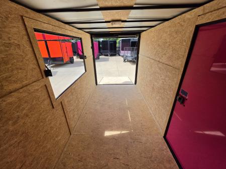 New 2026 New 6x12 SA Screwless Vending Enclosed Trailer | Blackout | Spoiler Package | .08 Polycor | Dexter Axle | 1177