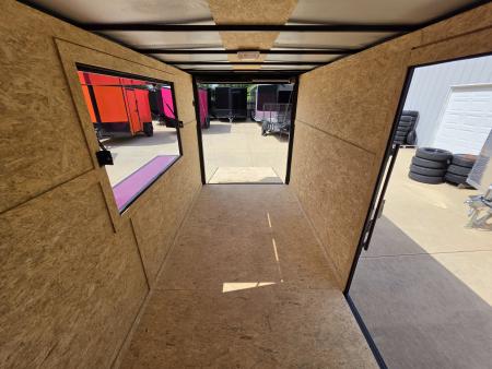 New 2026 New 6x12 SA Screwless Vending Enclosed Trailer | Blackout | Spoiler Package | .08 Polycor | Dexter Axle | 1177