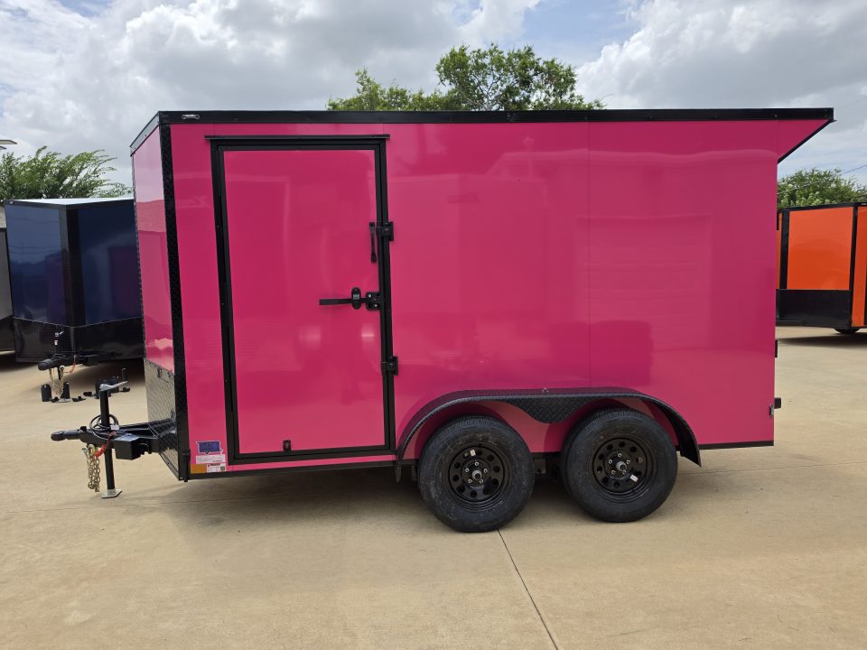 New 2027 New 6x12 TA Screwless Enclosed Vending Trailer | Blackout | Spoiler Package | .08 Polycor | California | 1179