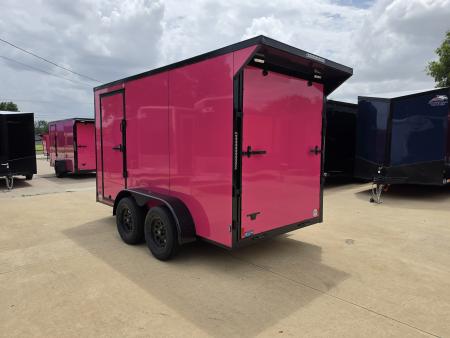 New 2027 New 6x12 TA Screwless Enclosed Vending Trailer | Blackout | Spoiler Package | .08 Polycor | California | 1179