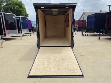 New 2027 New 6x12 TA Screwless Enclosed Vending Trailer | Blackout | Spoiler Package | .08 Polycor | California | 1179