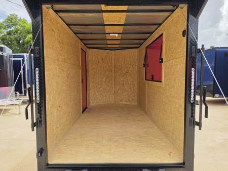 New 2027 New 6x12 TA Screwless Enclosed Vending Trailer | Blackout | Spoiler Package | .08 Polycor | California | 1179
