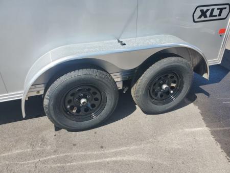 New 2027 ALCOM 6X12 TA 7000 LB GVWR ALUMINUM Cargo / Enclosed Trailer WITH 6'4" INTERIOR HEIGHT, BRAKES ON BOTH AXLES, 1 PIECE ALUMINUM ROOF, SCREWLESS EXTERIOR