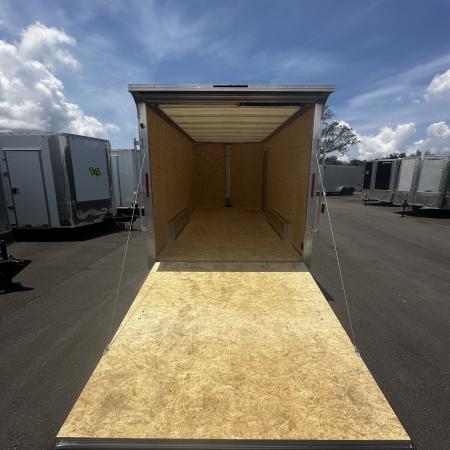 New 2027 ALCOM 7X14 TA 7000 LB GVWR ALUMINUM Cargo / Enclosed Trailer WITH TRANSLUCENT ROOF, MAG WHEELS, REAR SPOILER, SCREWLESS EXTERIOR