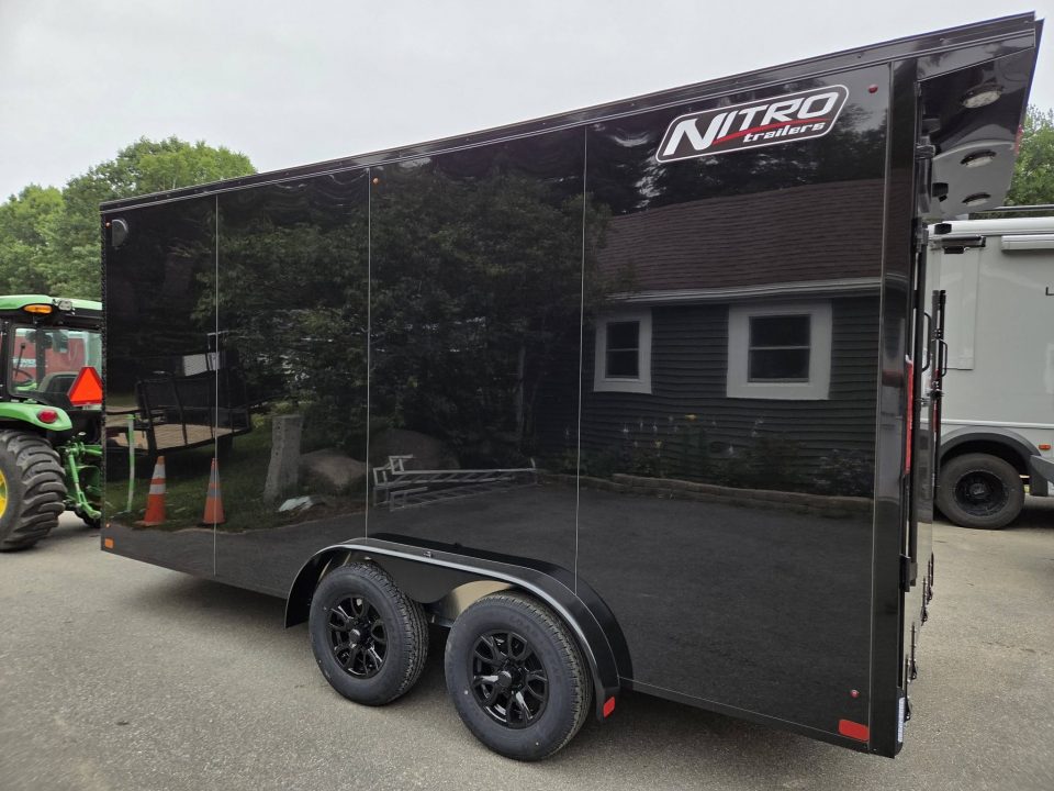 New 2027 Nitro 7.5x16 black out aluminum cargo trailer with torsion axles Cargo / Enclosed Trailer