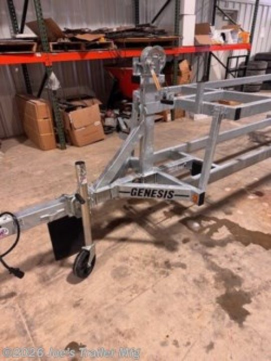 New 2026 Genesis Trailers PC22 4900 GVWR Pontoon Boat Trailer