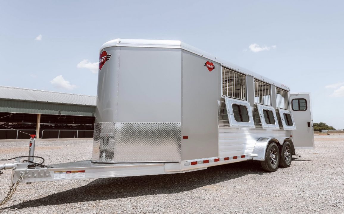New 2026 Hart Trailer LOW PRO EXPO 6 PEN Stock / Stock Combo Trailer