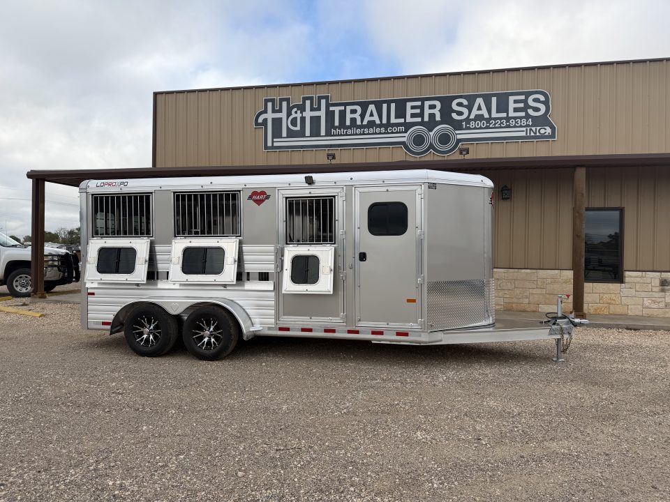 New 2026 Hart Trailer LOW PRO EXPO 6 PEN Stock / Stock Combo Trailer