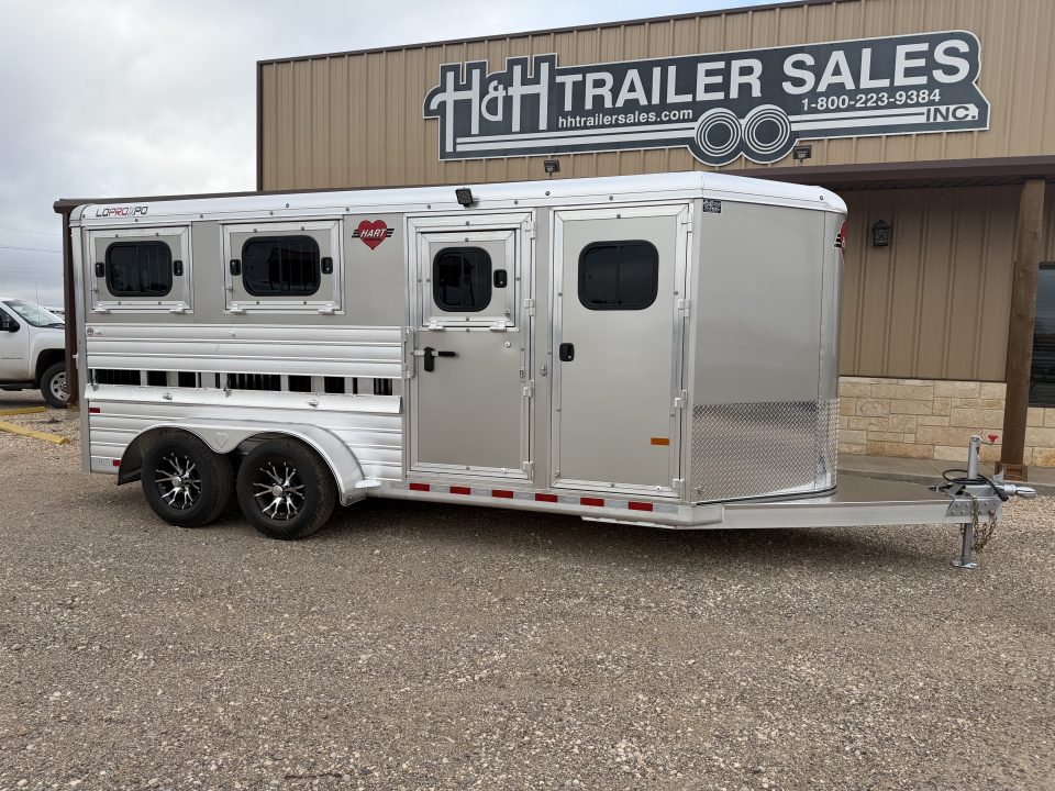 New 2026 Hart Trailer LOW PRO EXPO 6 PEN Stock / Stock Combo Trailer