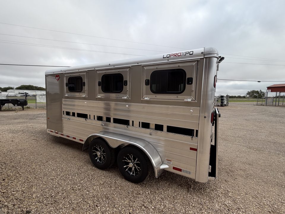 New 2026 Hart Trailer LOW PRO EXPO 6 PEN Stock / Stock Combo Trailer