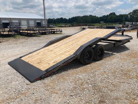 New 2026 Diamond C Trailers 102X24 TANDEM 18K W/ 6' STATIONARY DECK, 18' GRAVITY/POWER TILT DECK, DRIVE OVER FENDERS & HYDROJACK Tilt Trailer