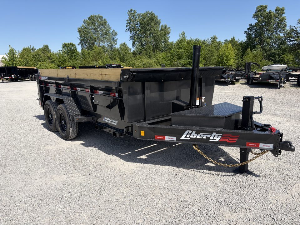 New 2026 Liberty LD14K83X14B8TSFT (83" X 14') 15.4K Telescopic Dump Trailer