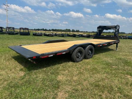 New 2026 Diamond C 102x24 Tandem 23K GN Pro Tilt w/ Drive Over Fenders & 6' Stationary Deck