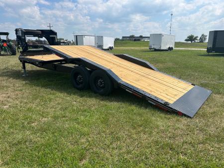 New 2026 Diamond C 102x24 Tandem 23K GN Pro Tilt w/ Drive Over Fenders & 6' Stationary Deck
