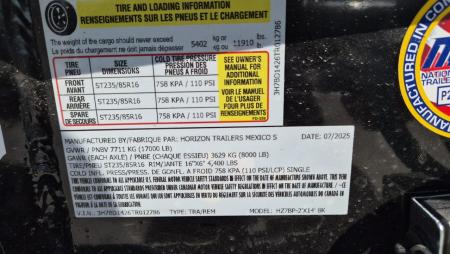 New 2025 Horizon Trailers HZ7 14X83 17K Dump BP Dump Trailer