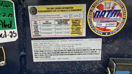 New 2026 Horizon Trailers ETZ 24'X102"X22" BP 15.2K TILT Equipment Trailer