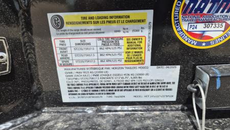 New 2026 Horizon Trailers HET 24' x 102" x 25" BP 21K TILT Equipment Trailer