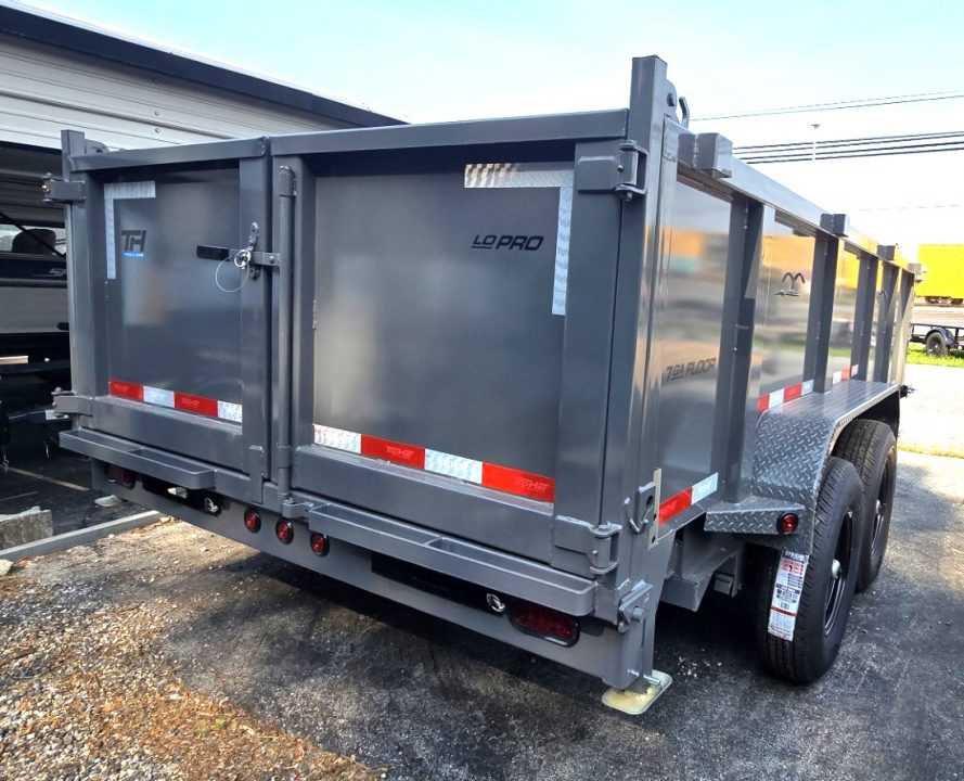 New 2026 Top Hat Trailers 7X14 Dump Trailer W/ 3' HIGH SIDES