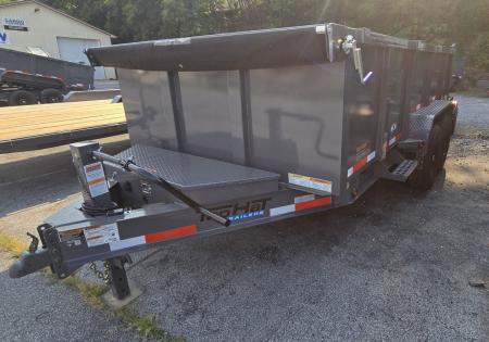 New 2026 Top Hat Trailers 7X14 Dump Trailer W/ 3' HIGH SIDES