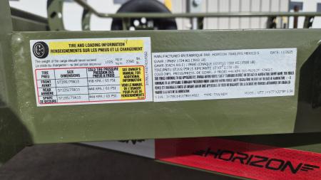 New 2026 Horizon Trailers UTZ 14' x 77" x 22" BP 3.5K UTILITY TRAILER Utility Trailer