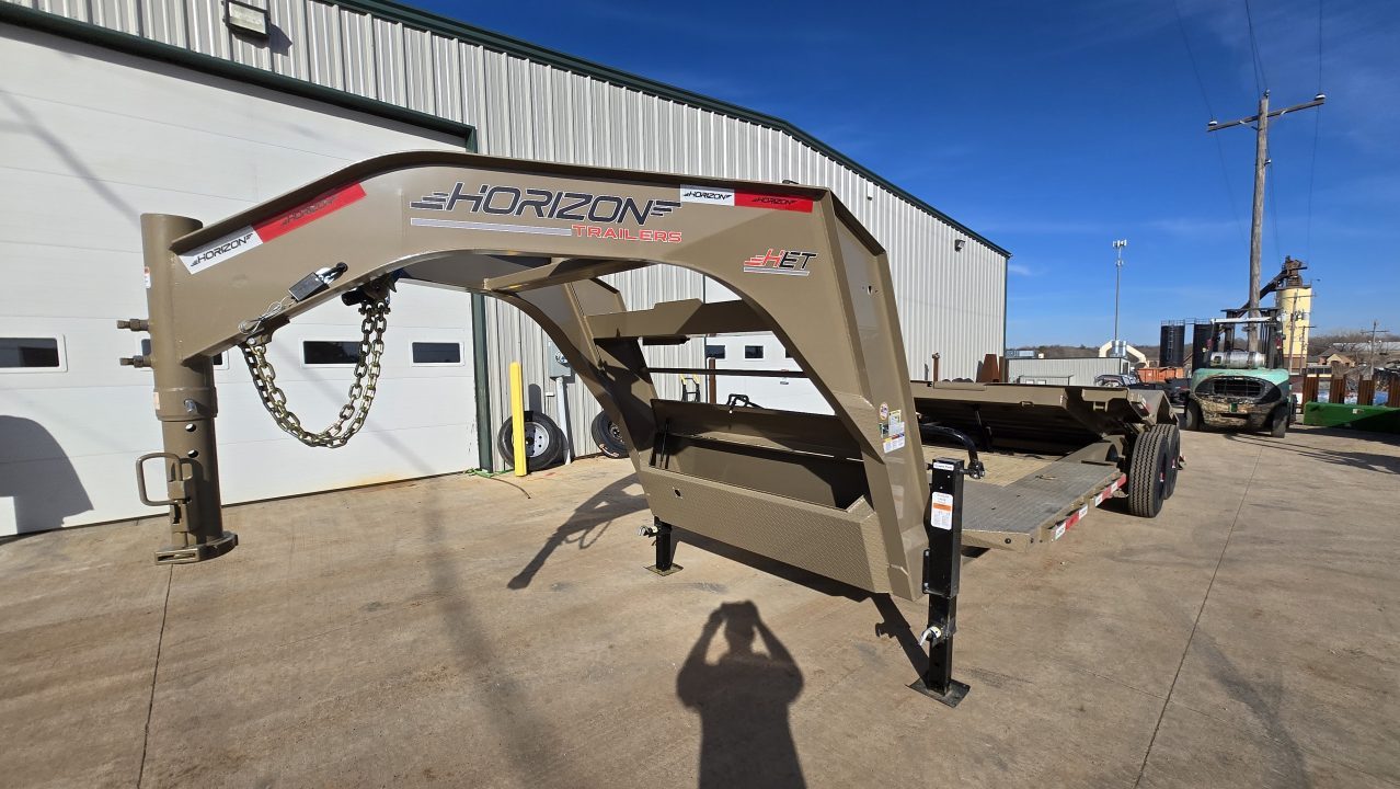 New 2026 Horizon Trailers HET 24' x 102" x 25" GN 22.4K TILT Equipment Trailer