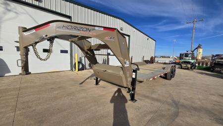 New 2026 Horizon Trailers HET 24' x 102" x 25" GN 22.4K TILT Equipment Trailer