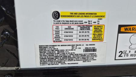 New 2025 American Hauler NH716T2 Cargo / Enclosed Trailer