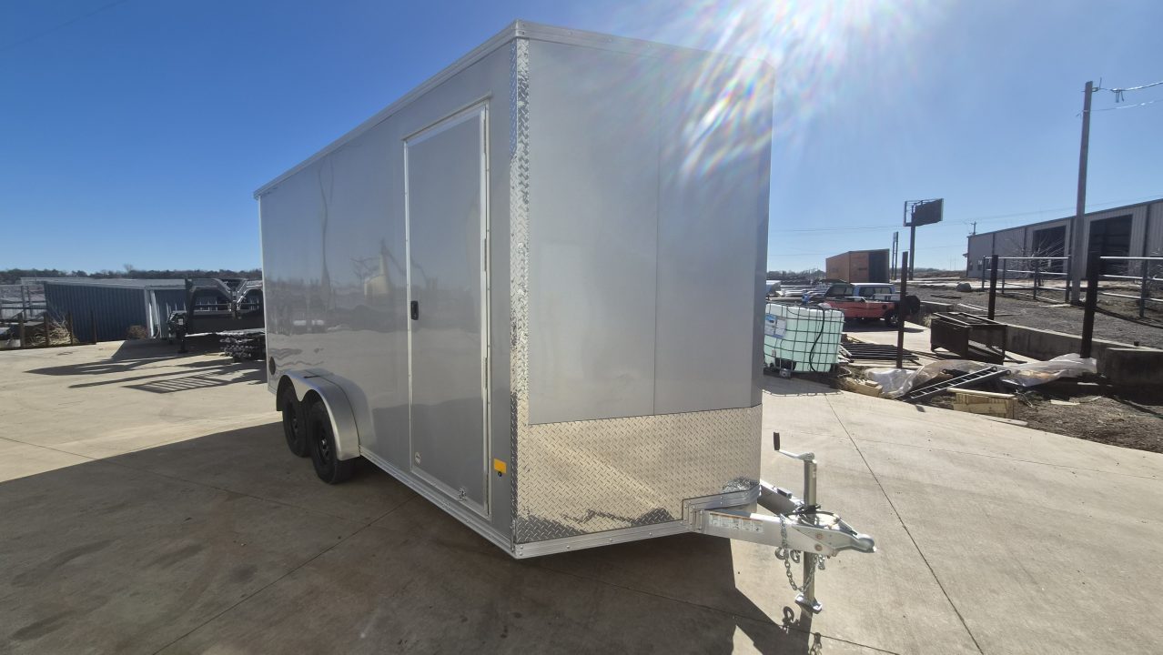 New 2026 ALCOM 7.5X16 EZEC 7K Aluminum Enclosed Trailer Cargo / Enclosed Trailer