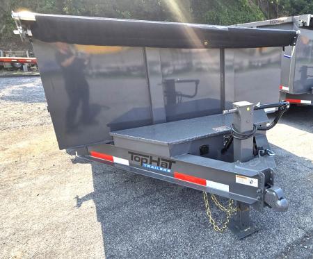New 2026 Top Hat Trailers 7X16 Dump Trailer W/ 3FT SIDES
