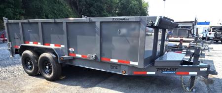 New 2026 Top Hat Trailers 7X16 Dump Trailer W/ 3FT SIDES