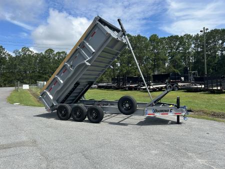 New 2026 Diamond C LPT307 Dump Trailer, 7x16, 32  High Walls, #17,590lbs Payload, Hyd Jack, 7ga Floor